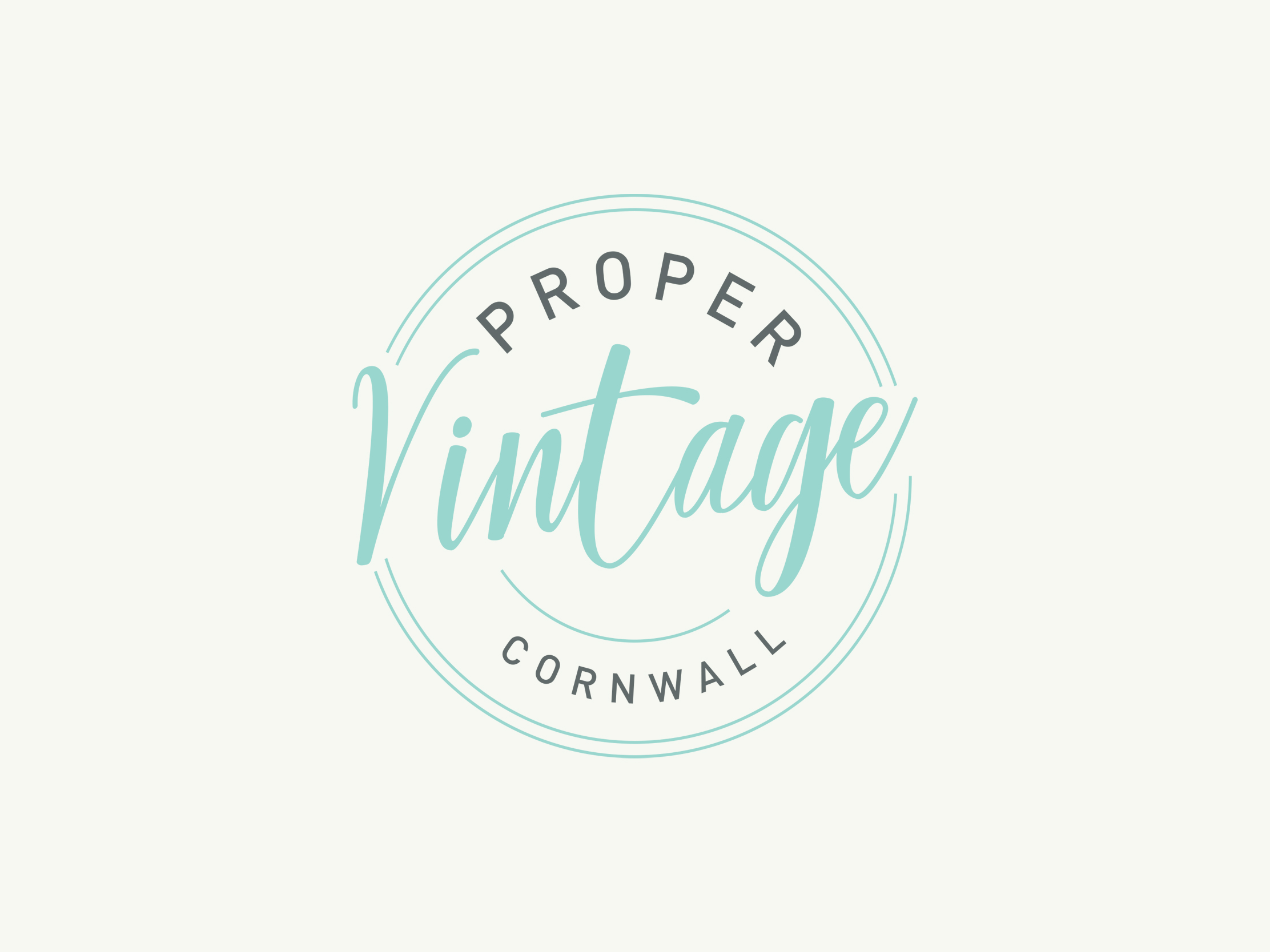 Proper Vintage logo design
