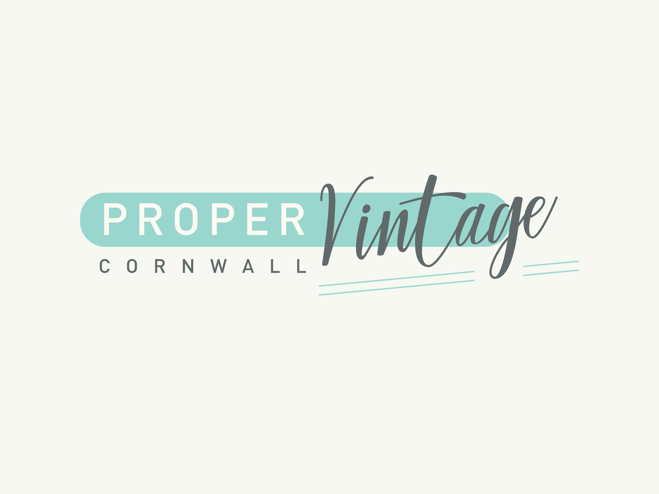 Proper Vintage logo design