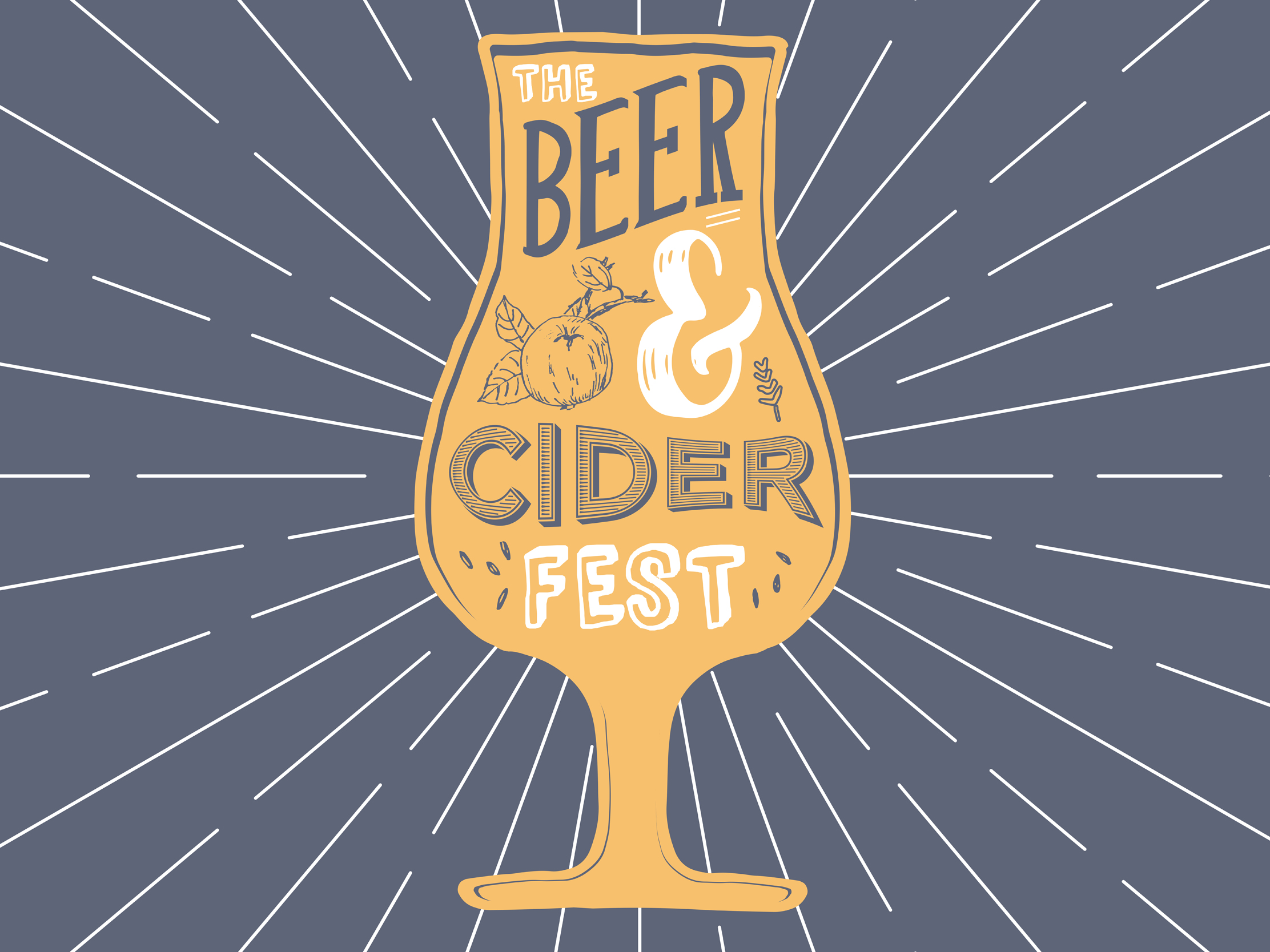 Illustrated Beer and Cider Festival Branding