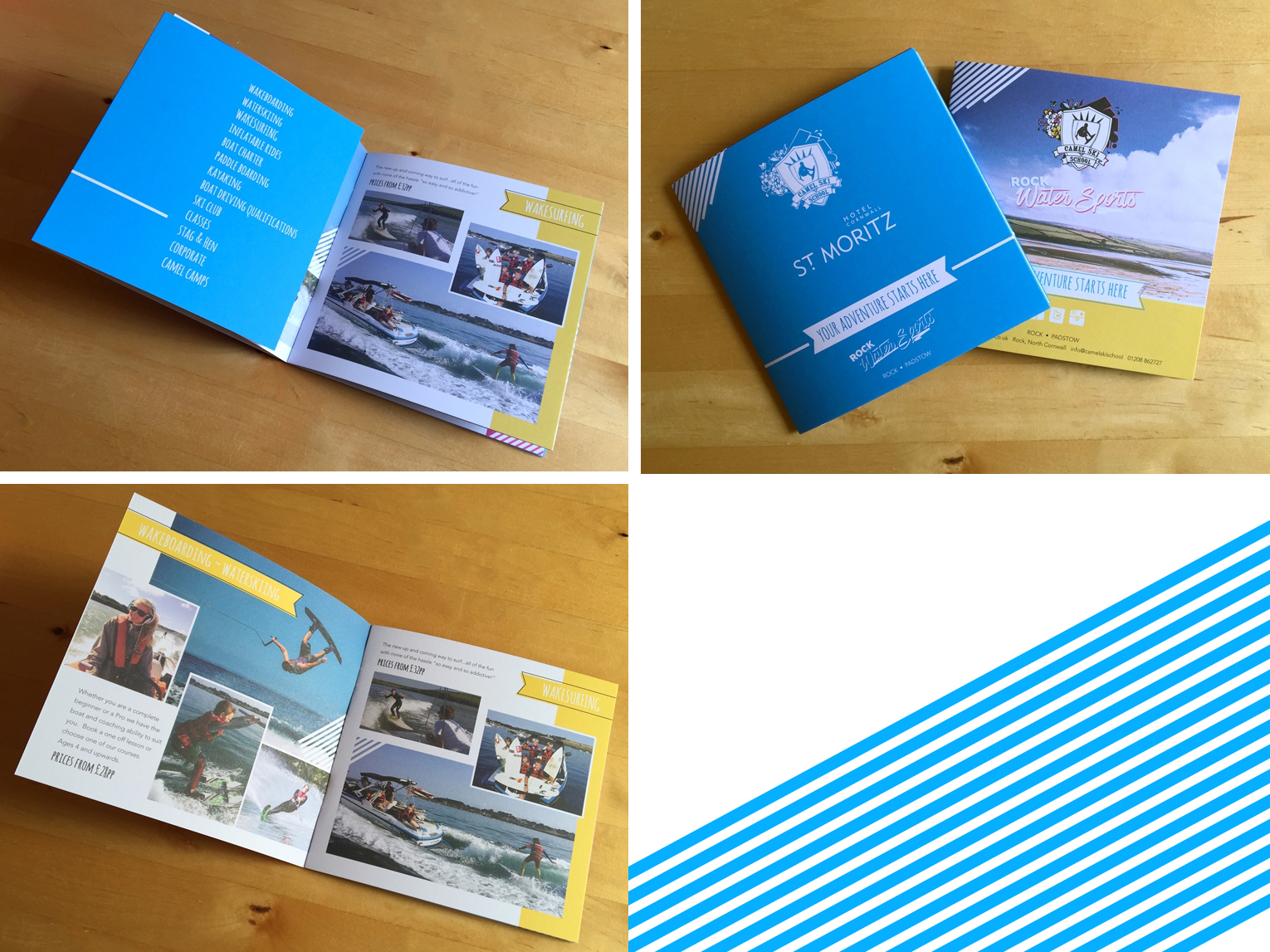 Brochure with wrap, dust jacket design