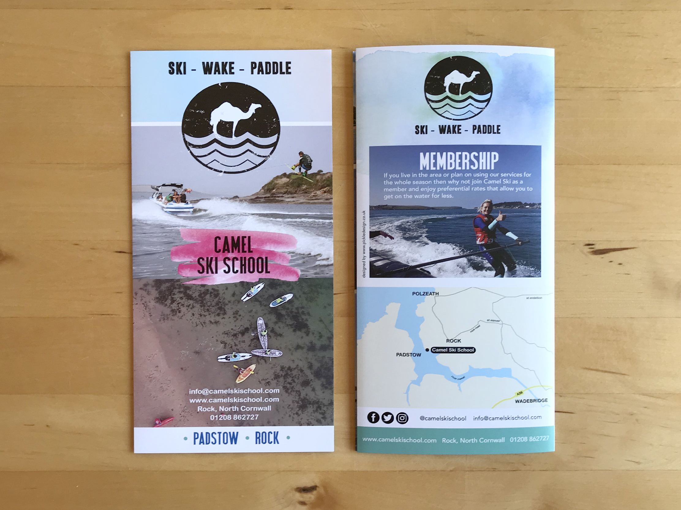Camel Ski School 2018 tourist leaflet