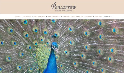 Website design for Pencarrow House and Gardens