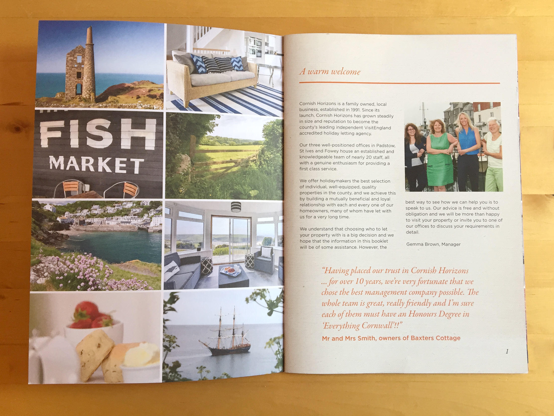 Cornish Horizons brochure cover