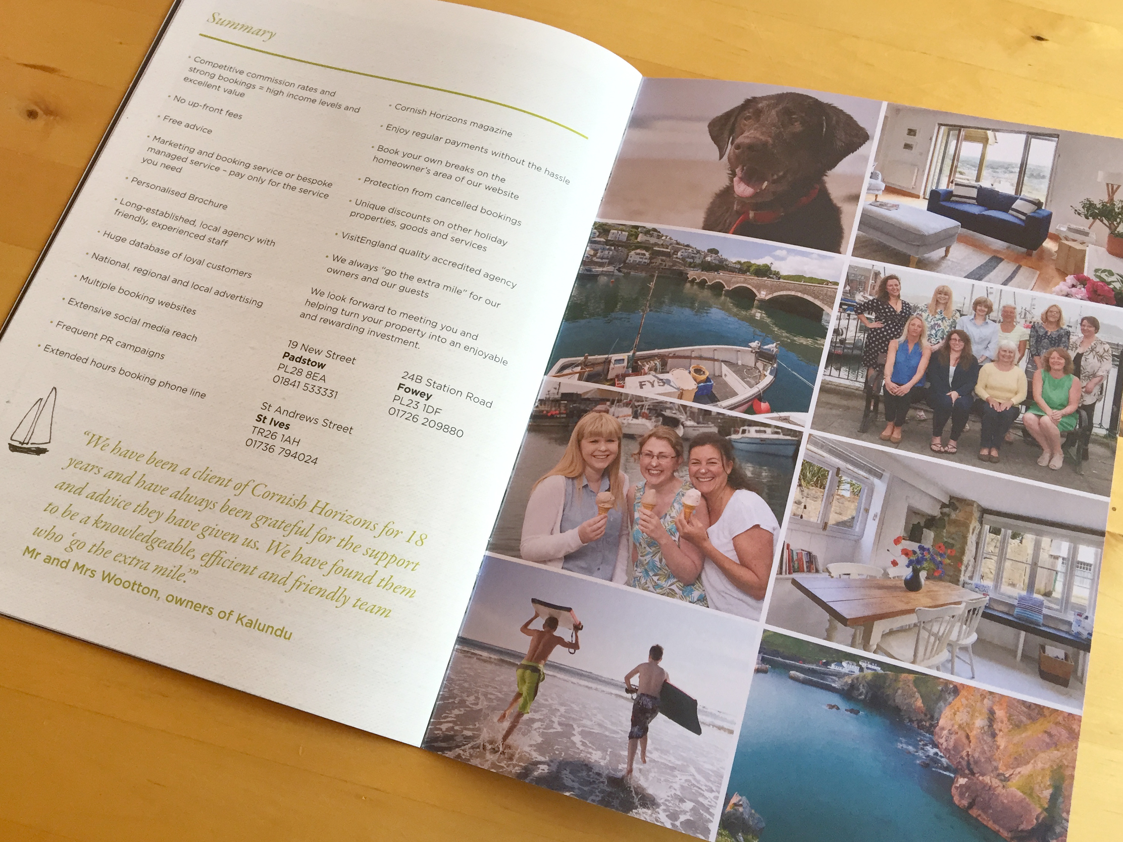 Cornish Horizons brochure cover