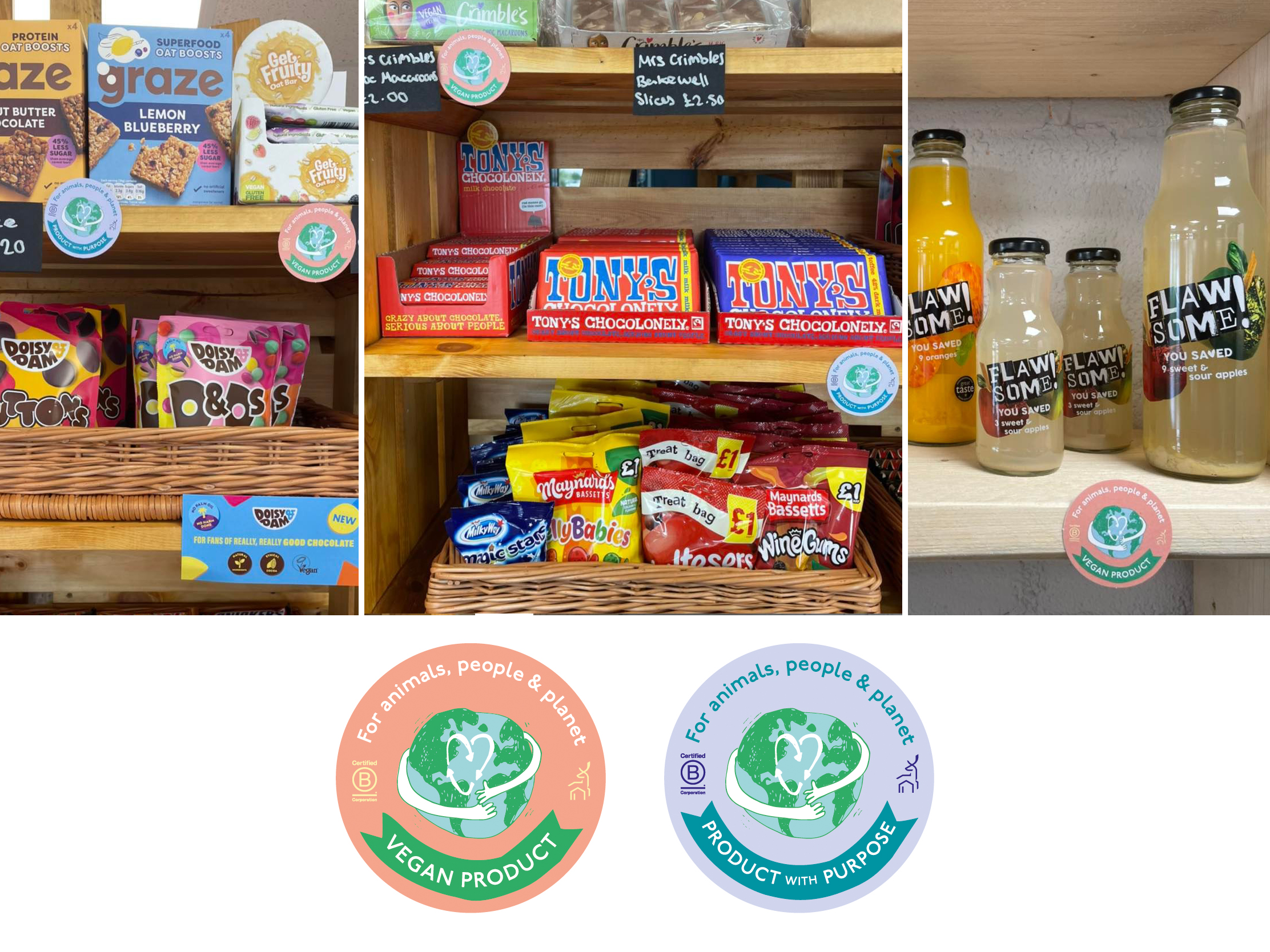 Point of sale product markers for Lovat Parks