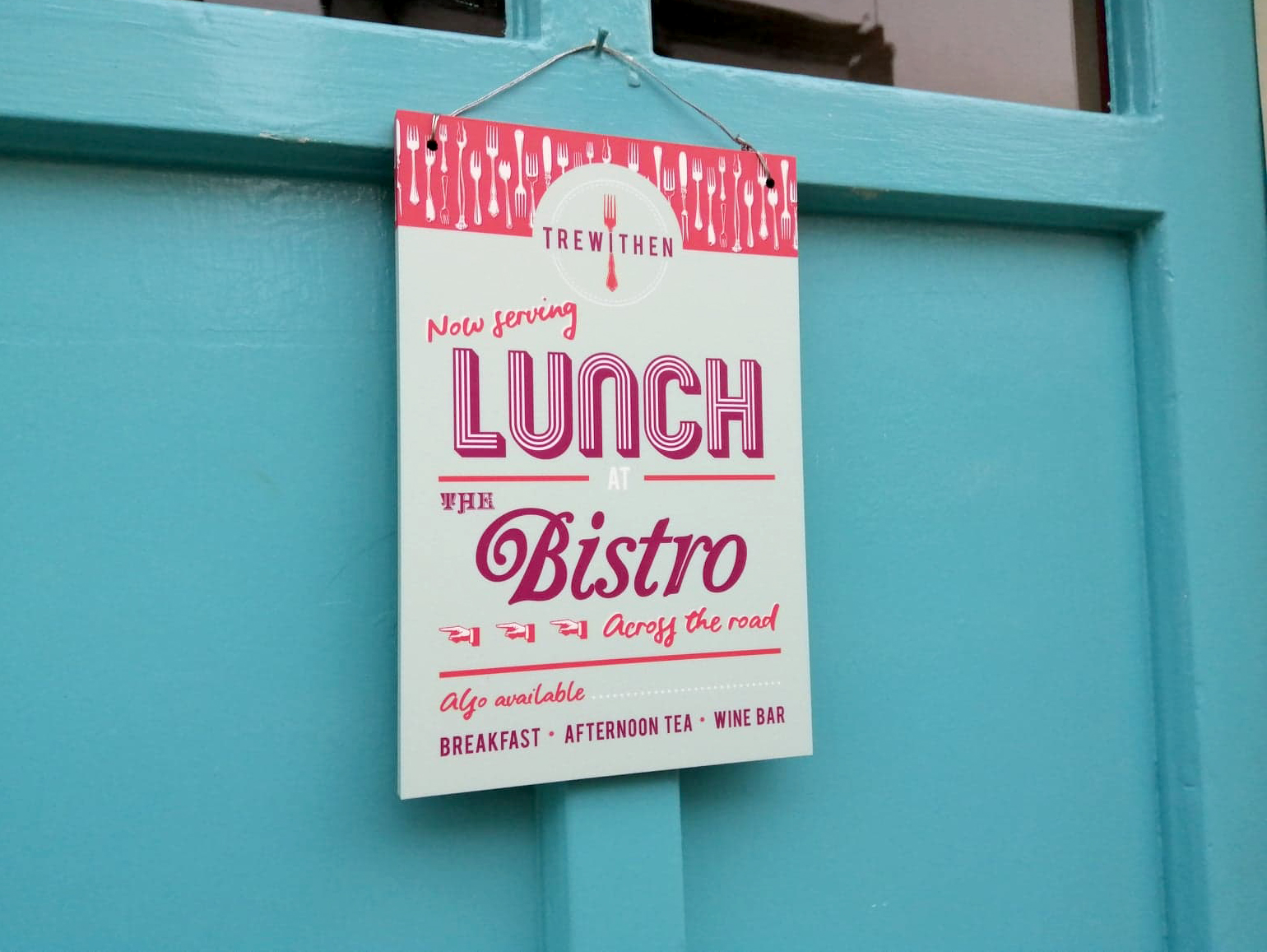 Sign design for Trewithen Bistro