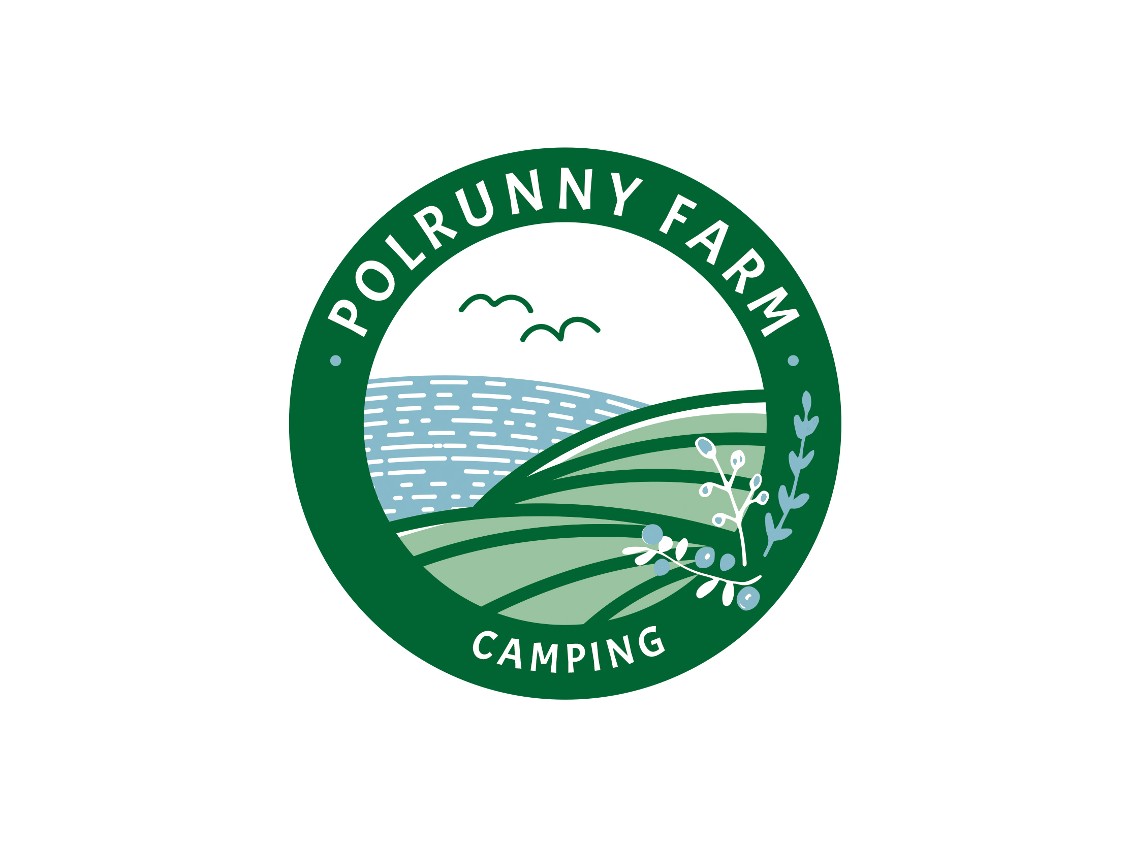 Logo design for Polrunny Farm Camping