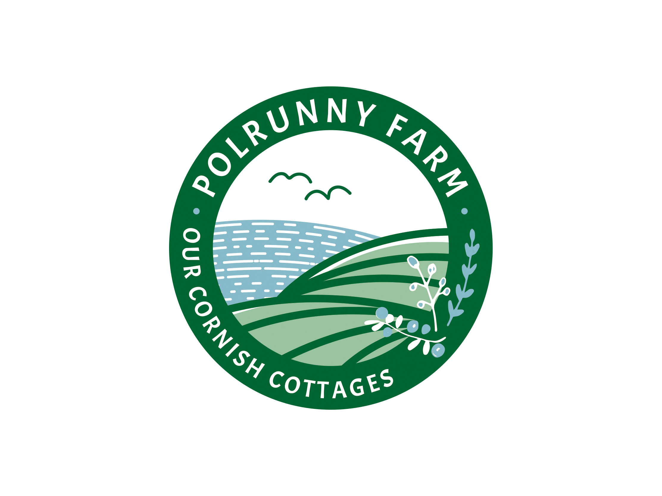 Logo design for Polrunny Farm Holiday Cottages