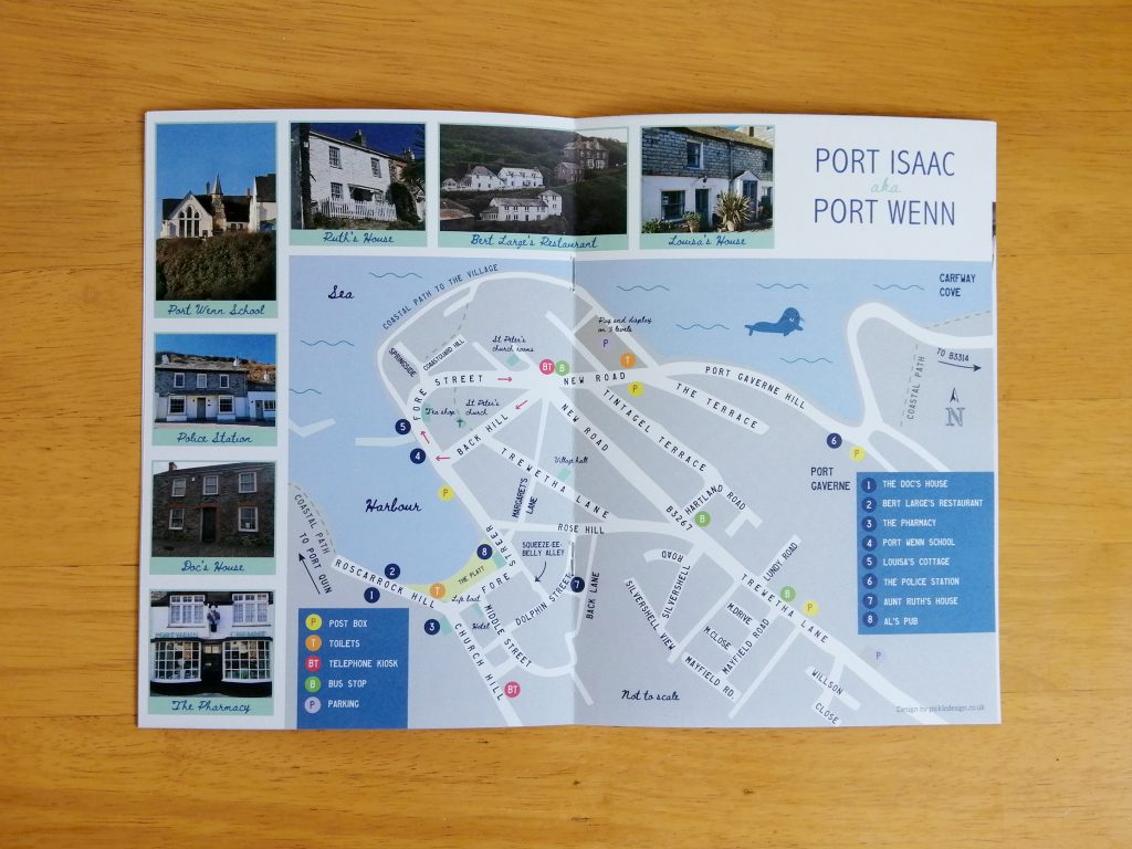 Tour guide for Port Isaac designed for Harbour Treats