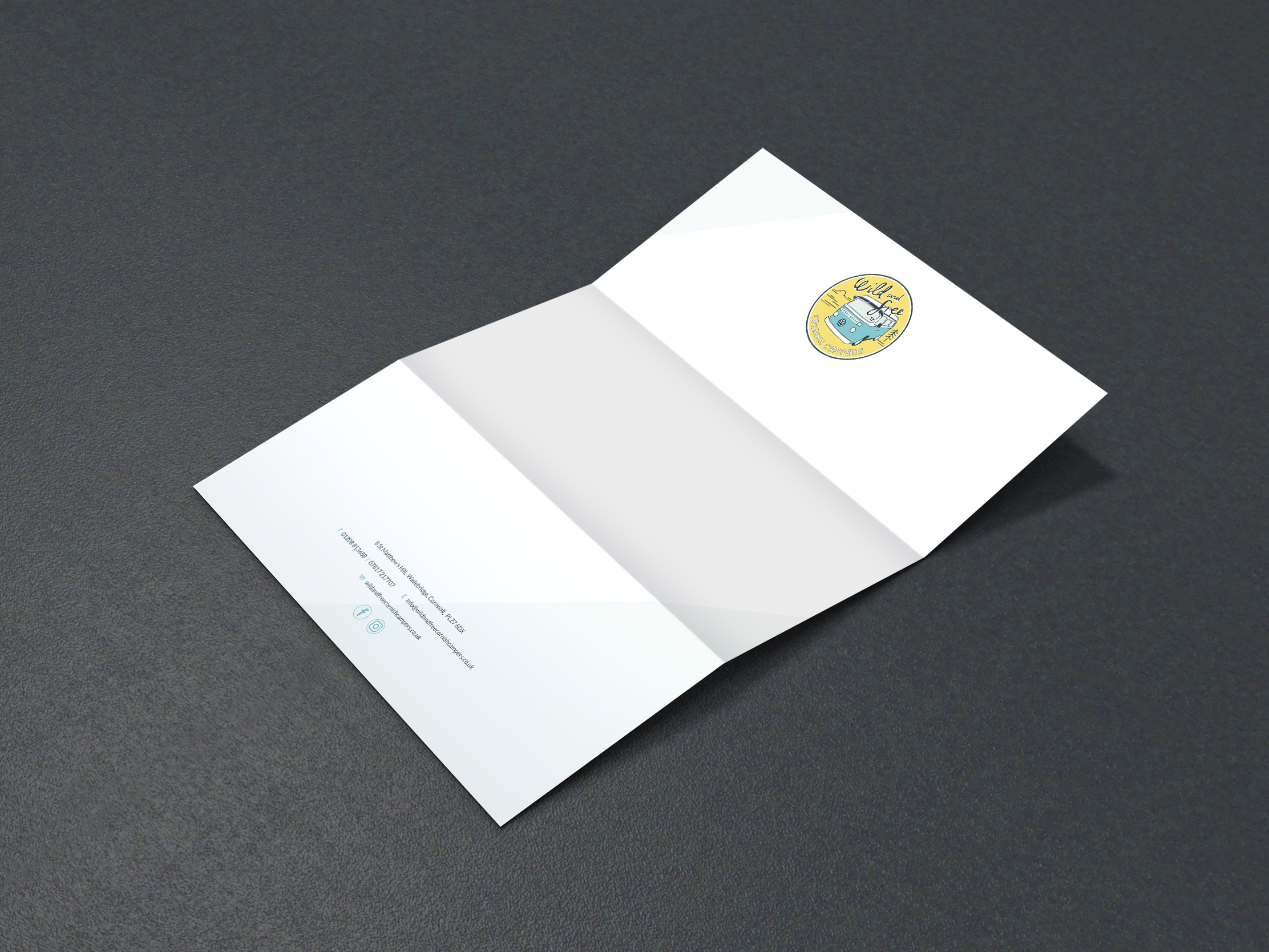 Letterhead design and print for Wild & Free