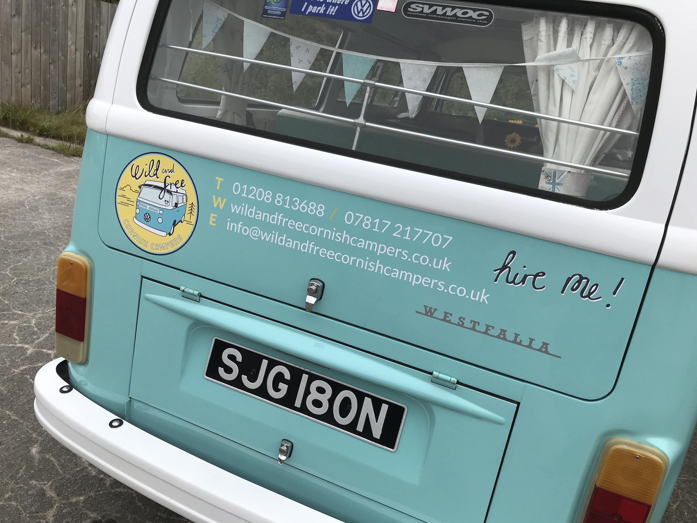 Vehicle graphics for the Wild & Free VW camper van