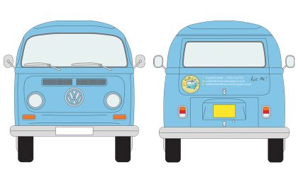 Vehicle livery for the Wild & Free VW camper