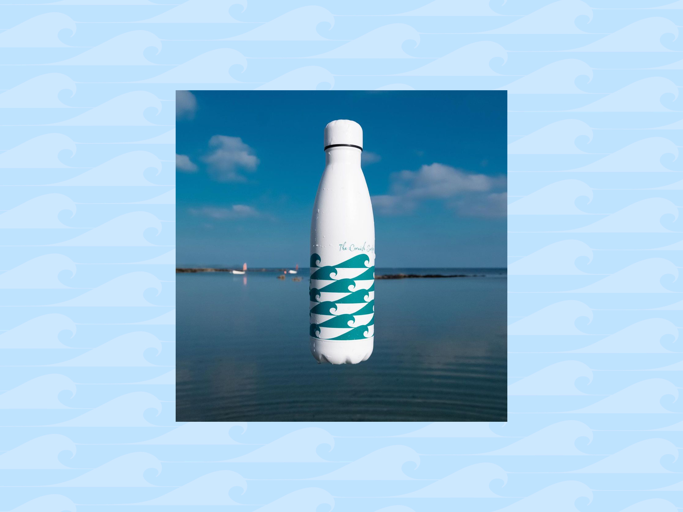Eco-friendly bottle design for The Cornish Surfer
