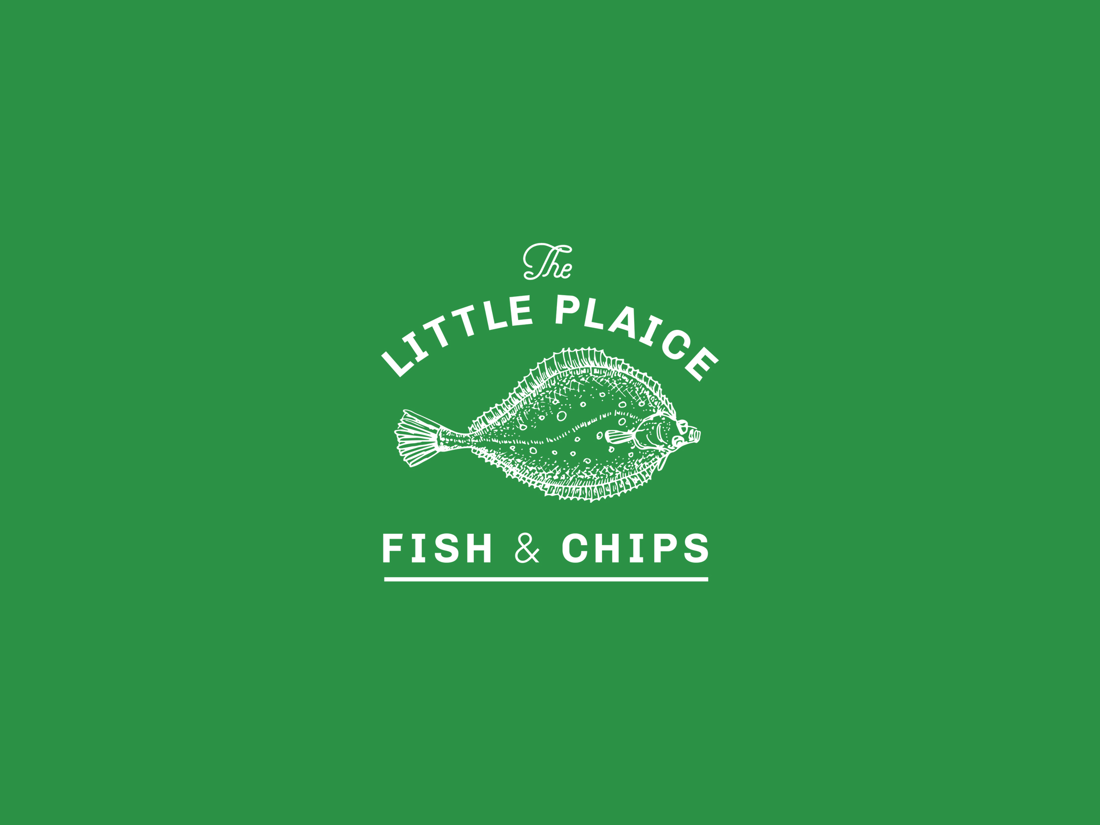 Log design for The Little Plaice Fish & Chips