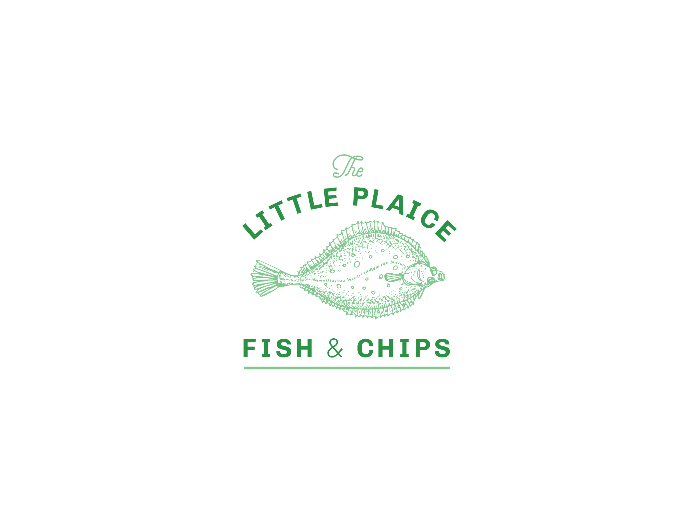 Logo design for The Little Plaice, in Cornwall
