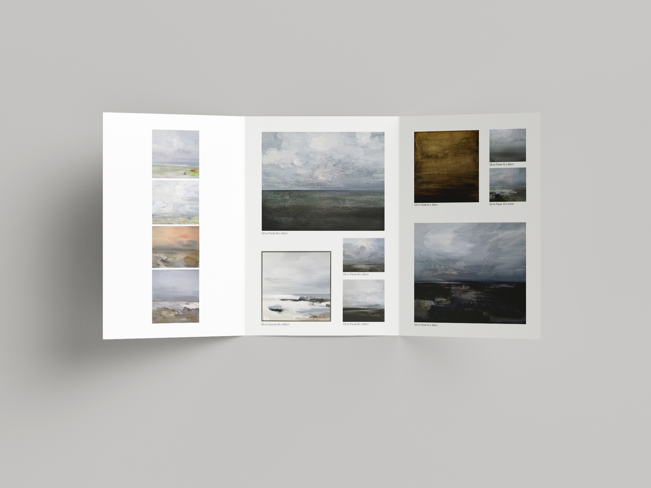 Leaflet design and print for Rock Road Gallery in Cornwall