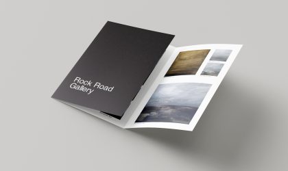 Leaflet design and print for Rock Road Gallery