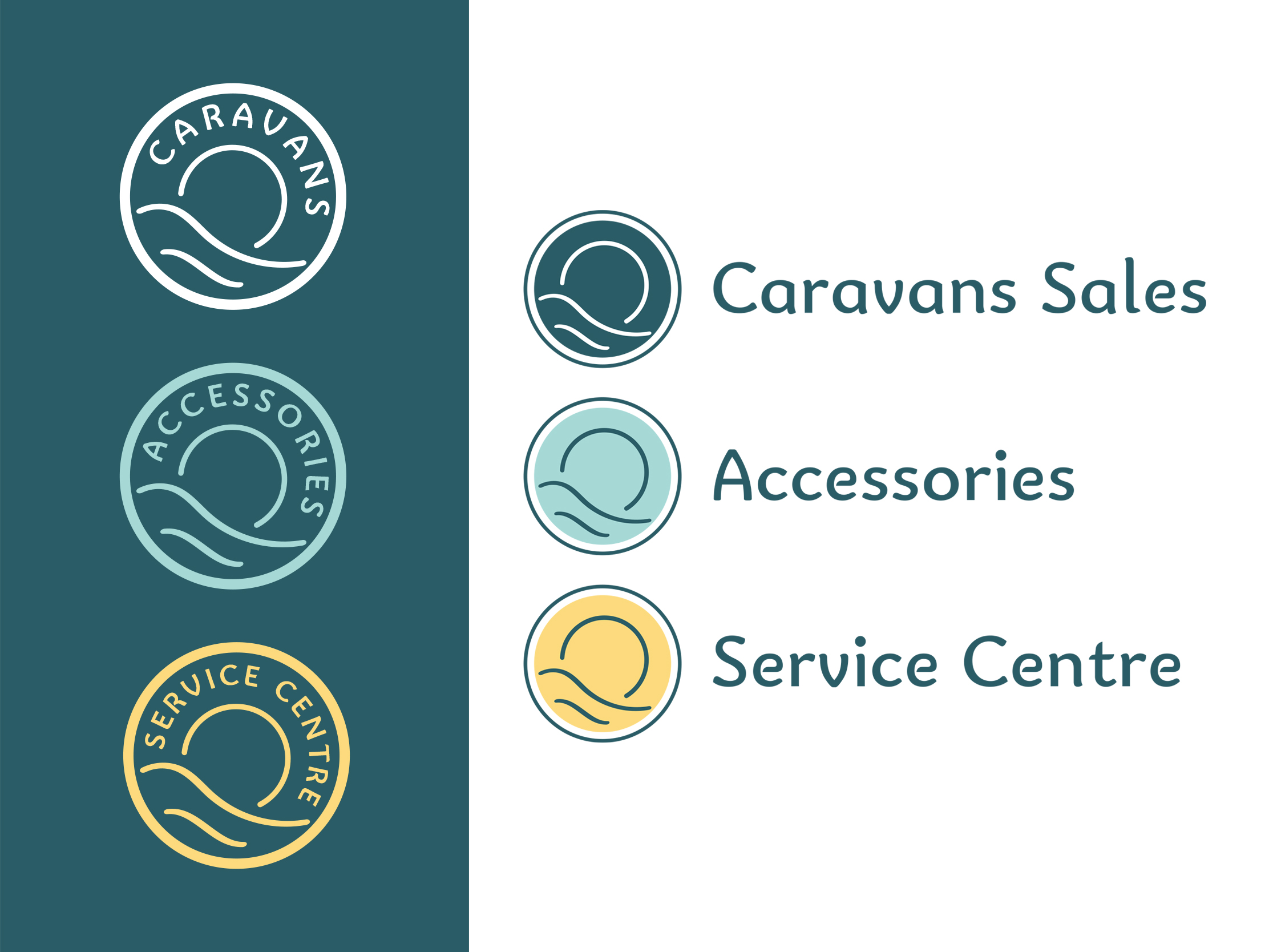 The Penrose Touring rebrand with multiple variations