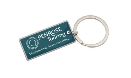 Metal key ring design for Penrose Touring