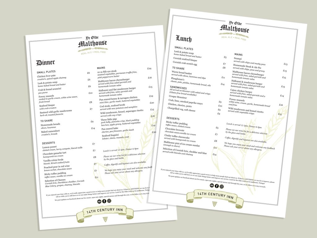 Menu Design