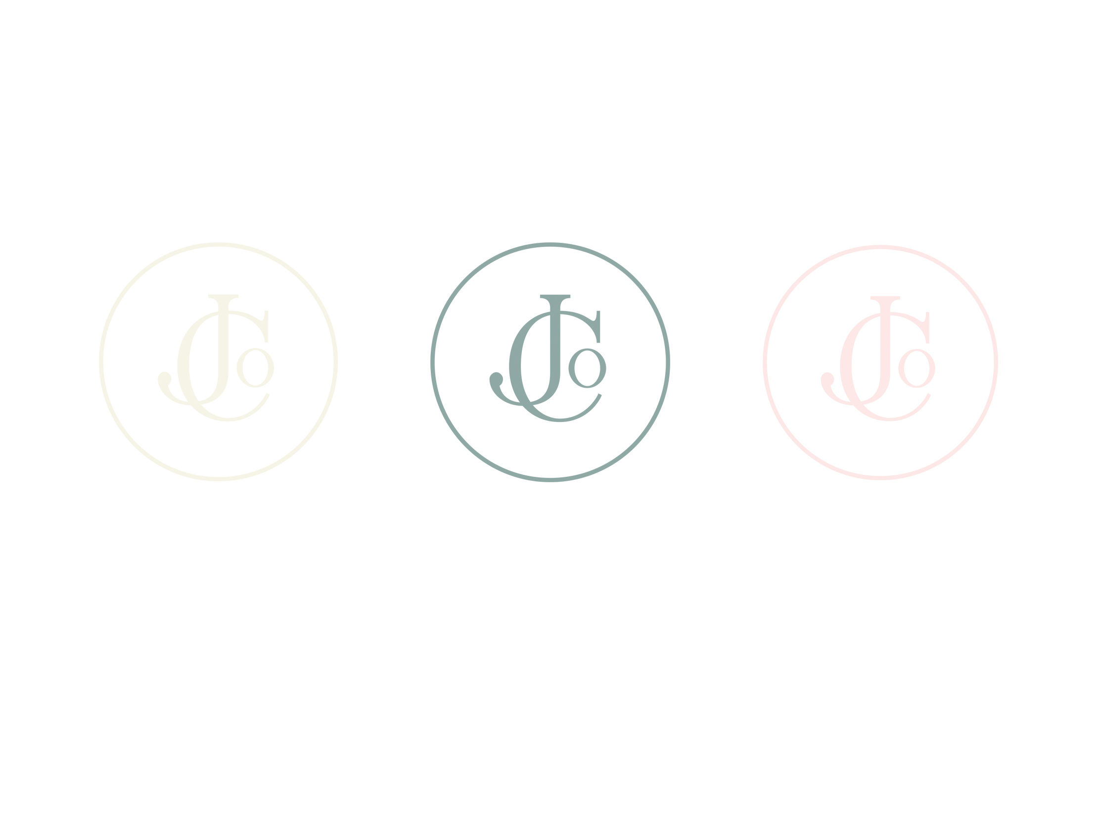 Jo and Co Home logo variations shown in several colour combinations and layouts