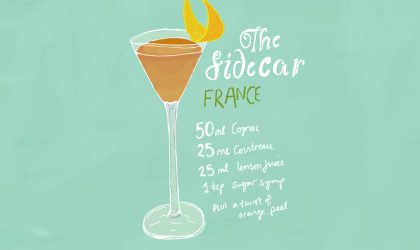 Download the month of December from our 2022 calendar featuring illustrations of drinks from around the world for free for your mobile, tablet and desktop computer background