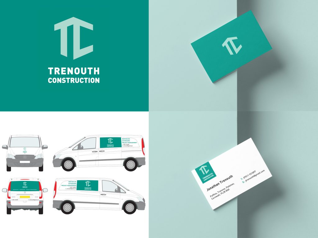 Trenouth Construction branding and sign design 