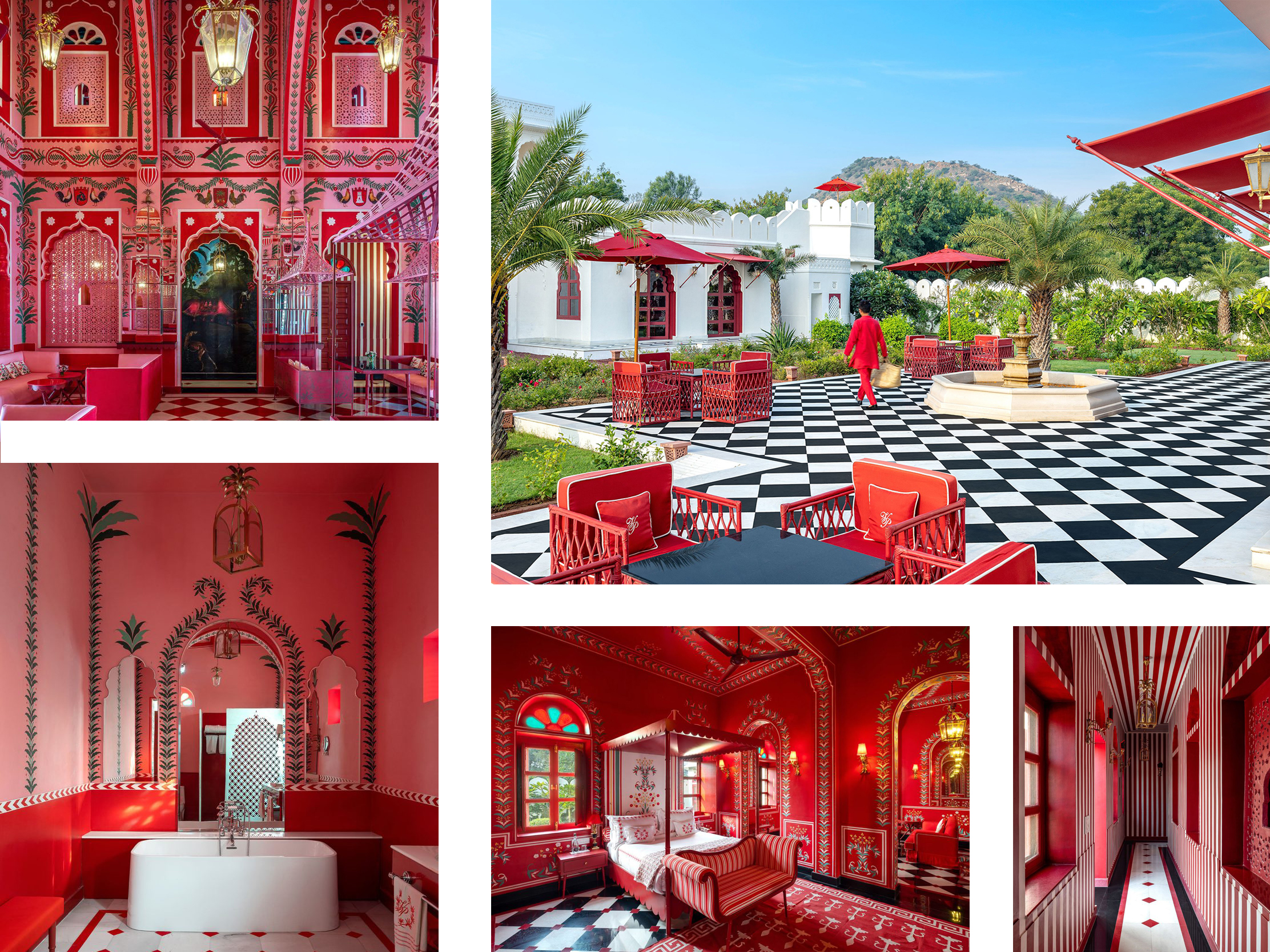 Colourful hotel in Jaipur India