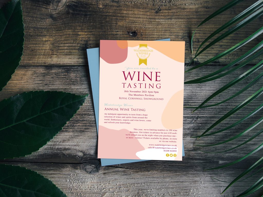 Wine Tasting invitation design 