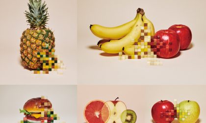 Clever artworks made from fruit