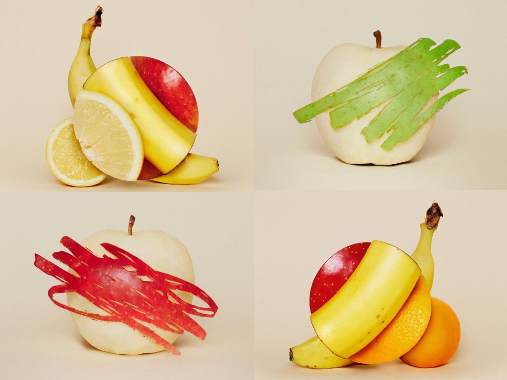 Clever artworks made from fruit by Yuni Yoshida