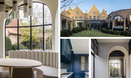Classical architecture brought up to date with luxurious materials