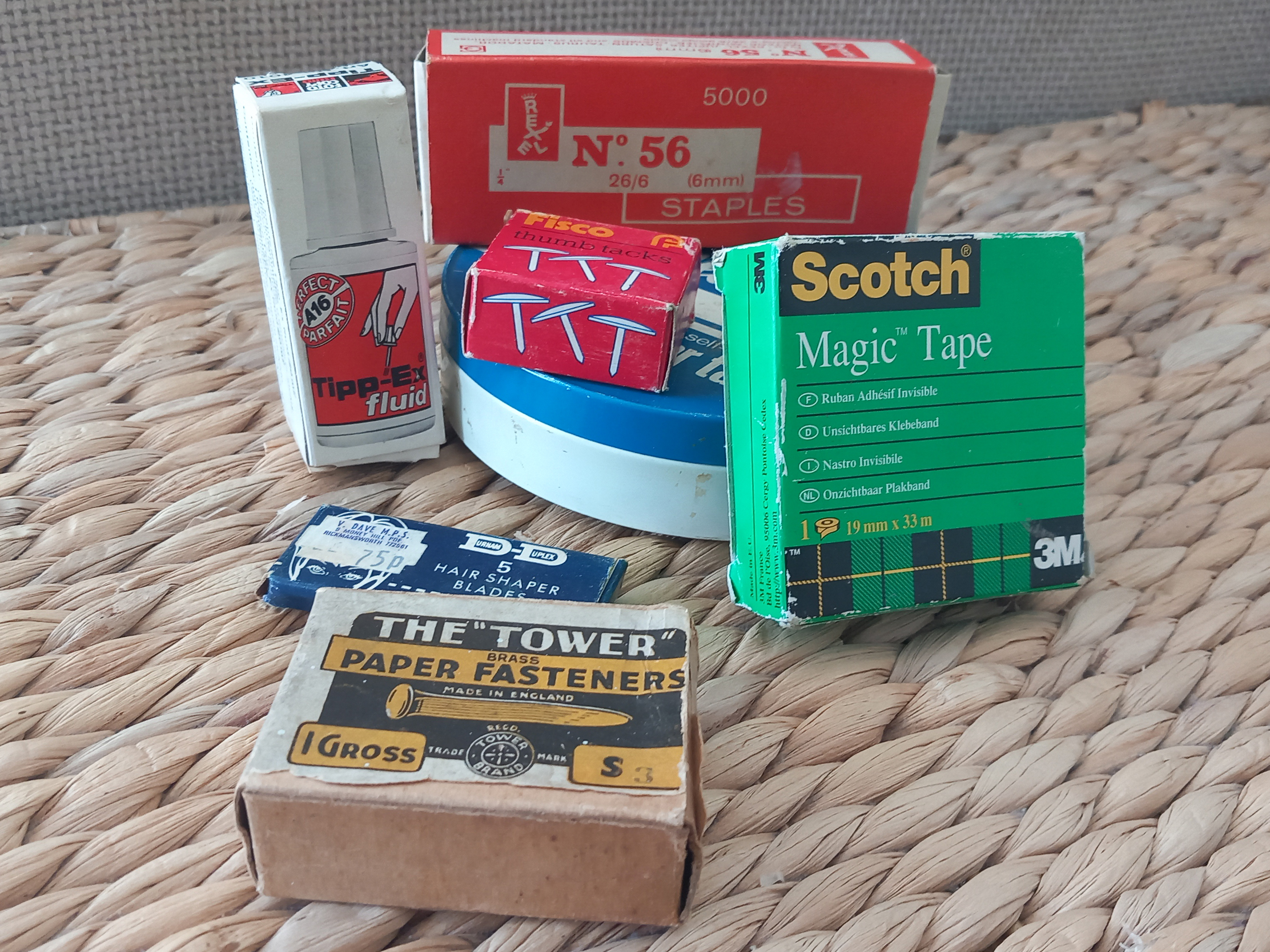 Vintage stationery packaging
