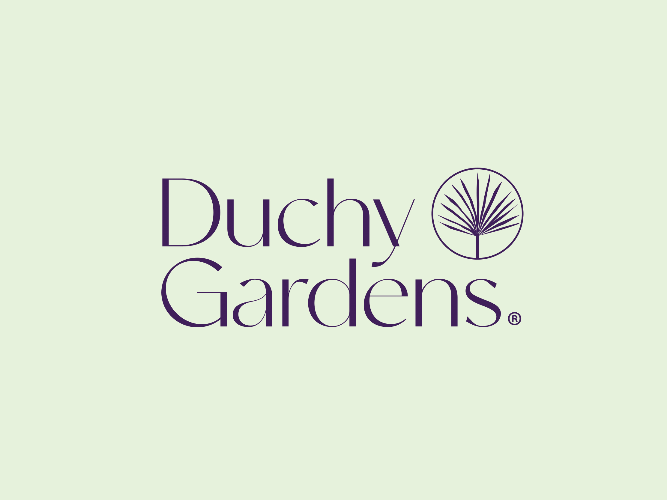 Logo design for Duchy Gardens, Wadebridge, Cornwall