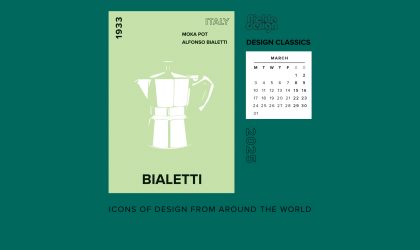 Download our March calendar featuring Bialetti's Moka Pot
