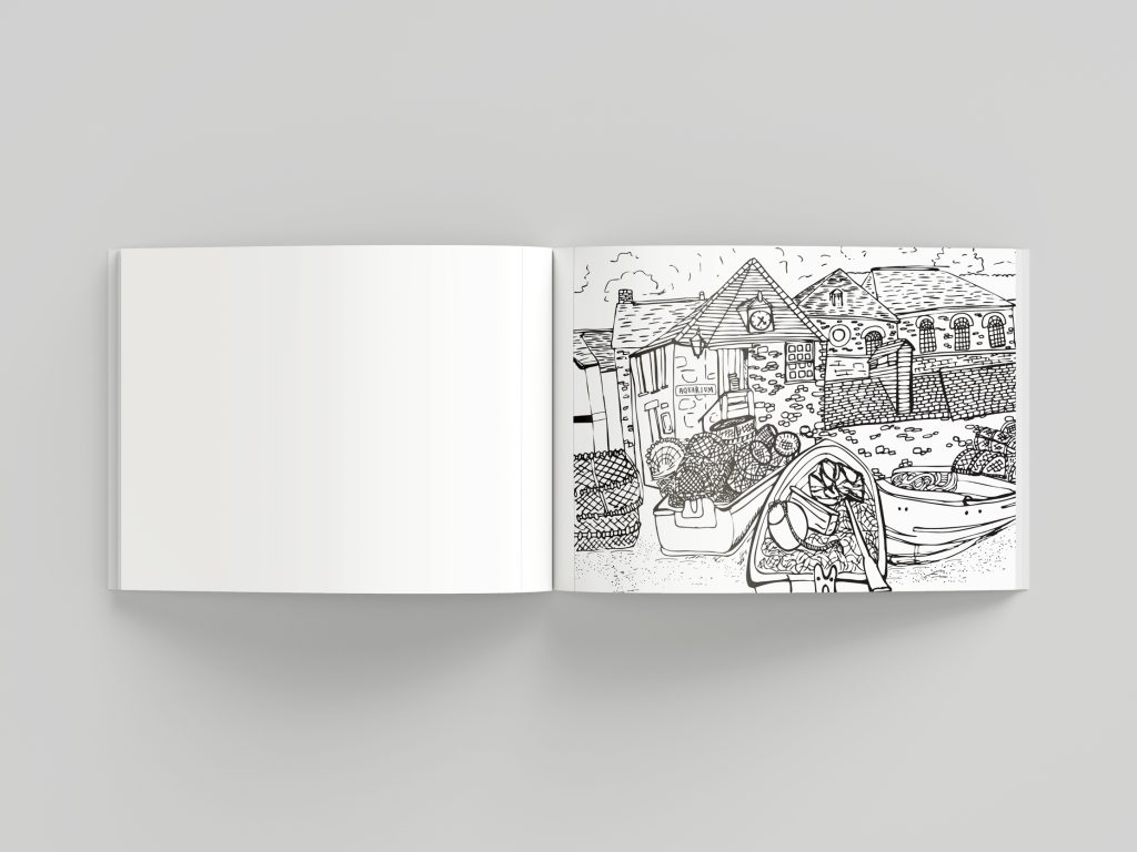 Colouring Book Illustration and Print