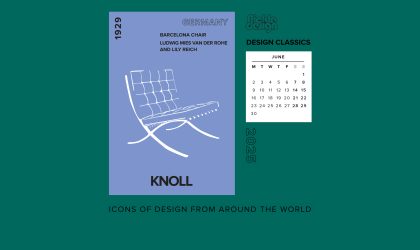 Download our June calendar featuring the design classic that is the Barcelona Chair