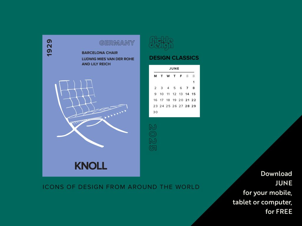 June-Calendar-Free-Download-Knoll-Barcelona-Chair