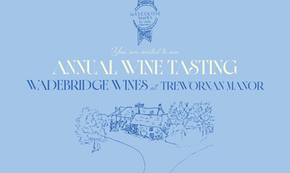 Design for the wine tasting promotion for Wadebridge Wines