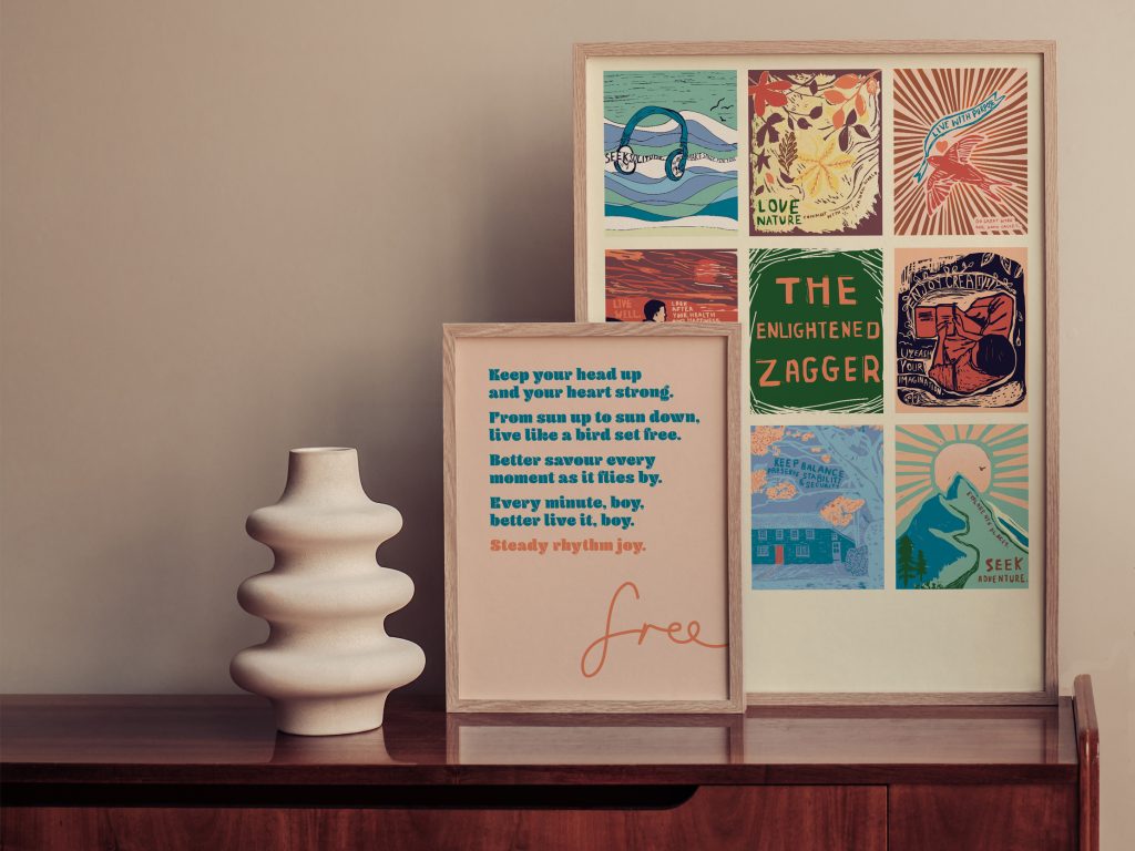 Illustrated Poster Set Design