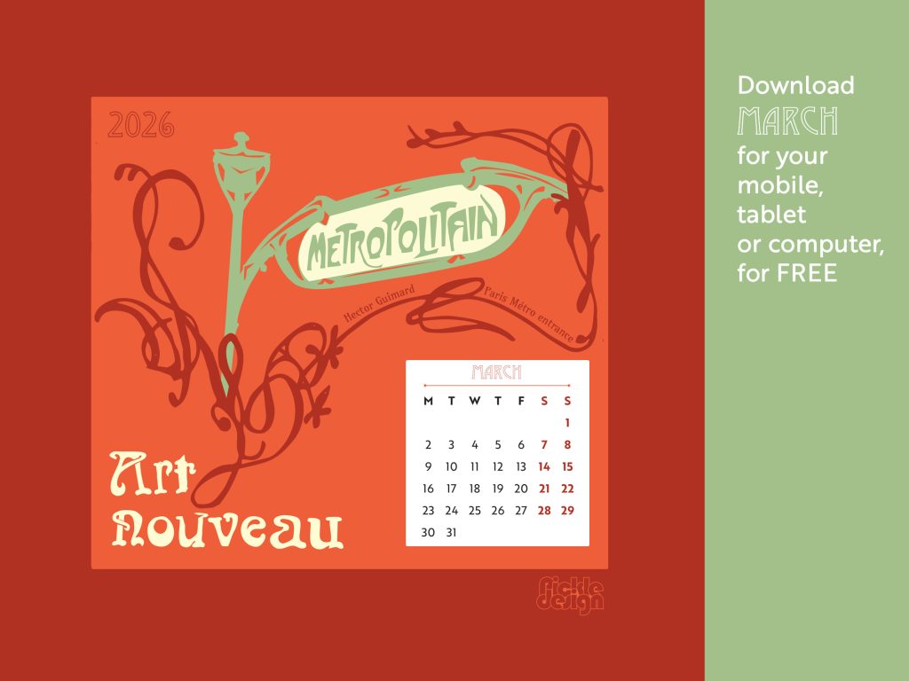 Art-Nouveau-wall-planner-March-Paris-Metro-Sign
