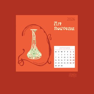 Download for free Pickle Design's illustration of an Art Nouveau vase